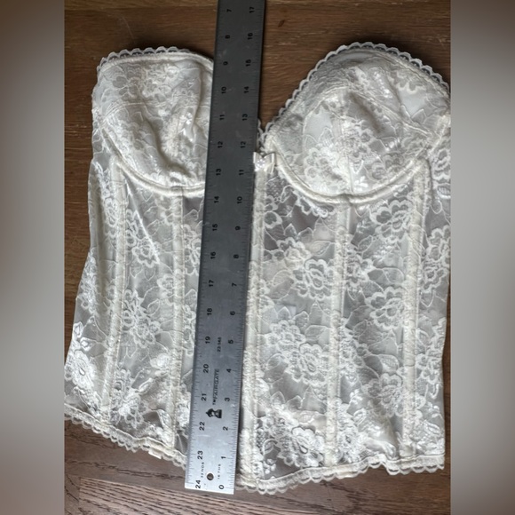 Lady Marlene Bustier Corset Style 01313 White 34C Vintage Beautiful Feminine - Picture 9 of 16